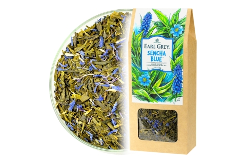 Herbata Zielona EARL GREY SENCHA BLUE (KT) (50g) Herbata Odkryta Na Nowo!